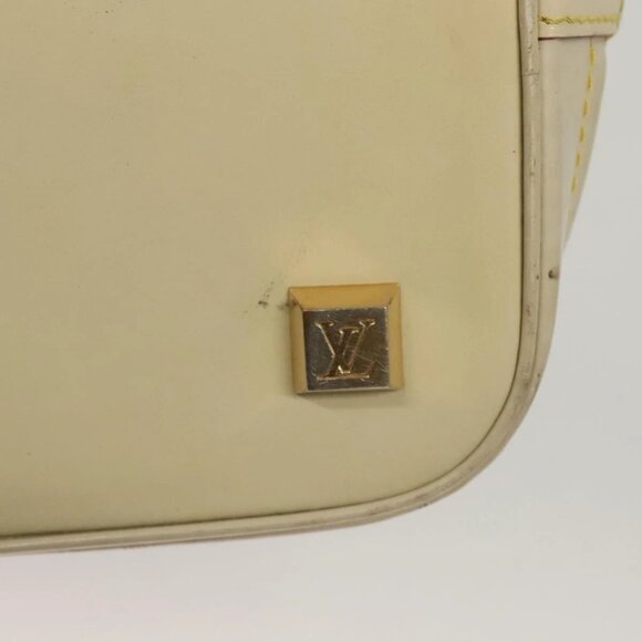 LOUIS VUITTON Suhari Lockit MM Hand Bag Leather White M91874 LV Auth sw1347 - Picture 11 of 16